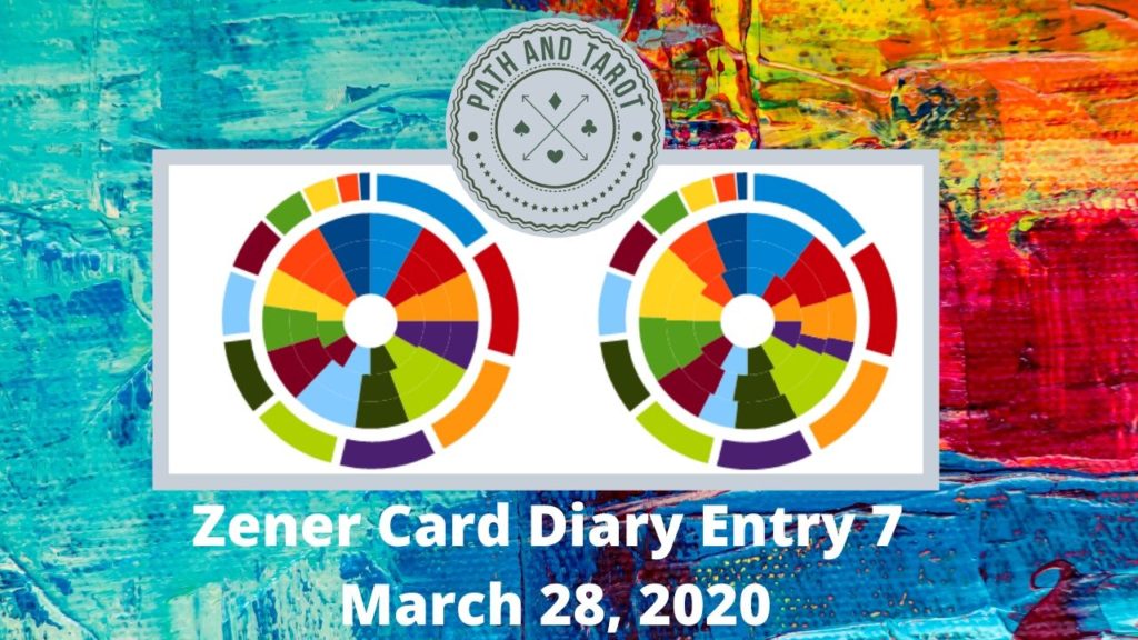 Zener Card Diary Entry 7 March 28, 2020