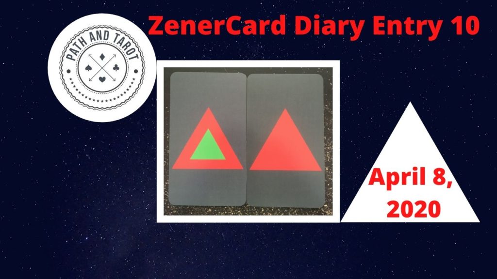 Zener Card Diary Entry 10