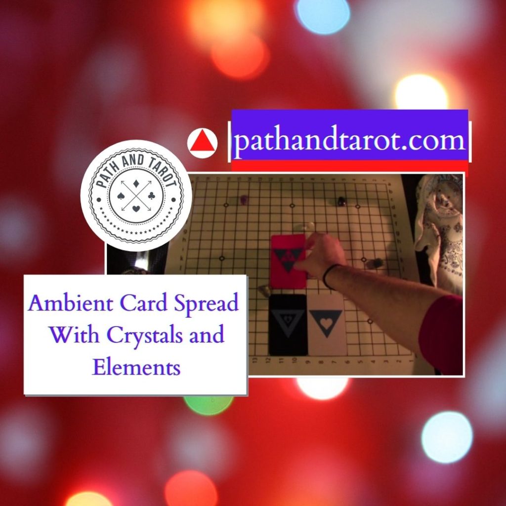 Ambient Card Spread With Crystals and Elements
